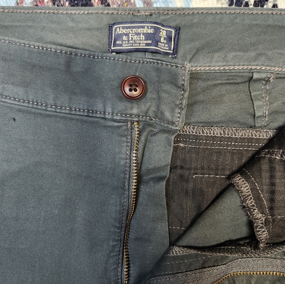 Abercrombie & Fitch Grey Chino Pant - Picture 2 of 5